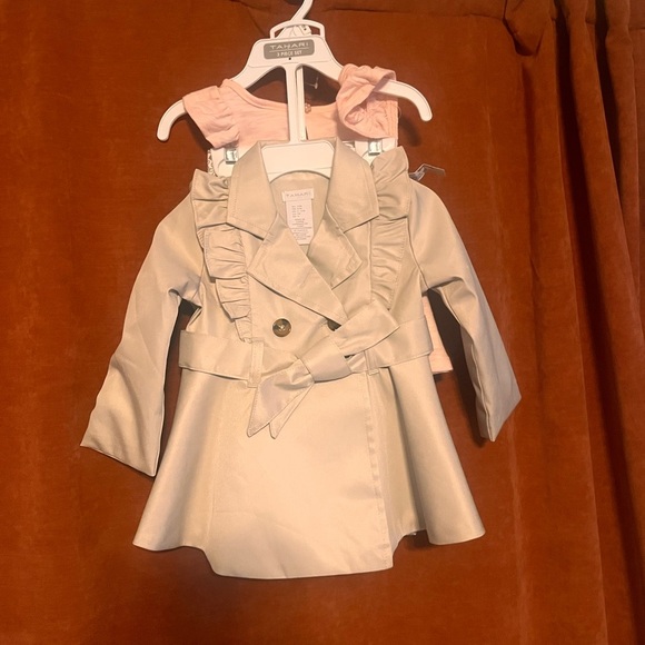 Kids Beige Trench Coat - Picture 1 of 2